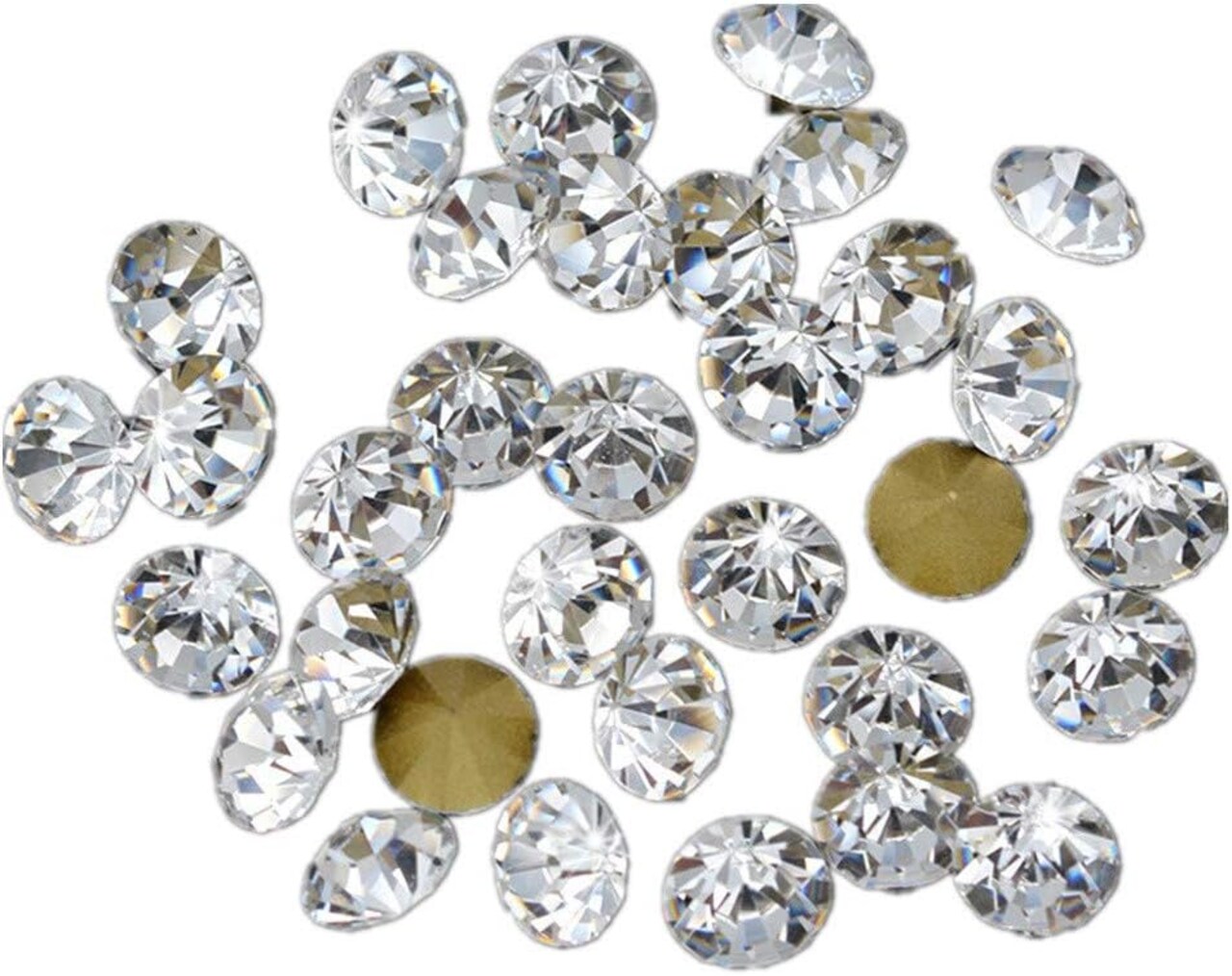1440pcs Rhinestones Round Point Back Crystal Gem Glass Diamante Rhinestones